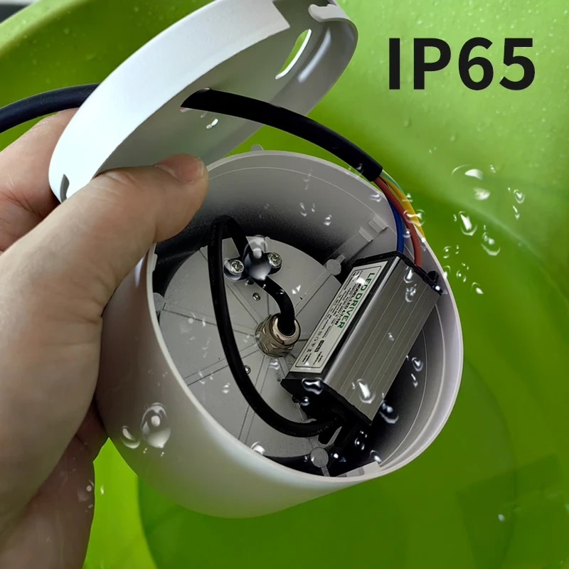 IP65 downlight waterproof LED ceiling light AC85v-265v outdoor spotlights for recessed 12W High brightness lighting
