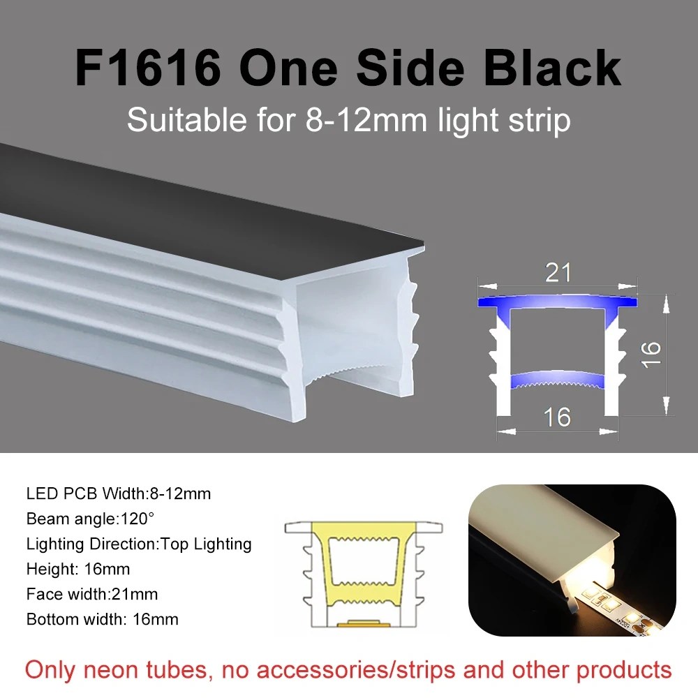 LED Neon Sign Silica Gel Covering Tube  Recessed Removeable Flexible Waterproof Silicone For WS2811 WS2812B COB Light Strip 10M