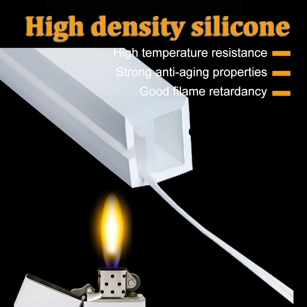 WS2812B WS2811 LED Neon Tube Flexible Silica Gel Ribbon Linear Decor Silicon IP67 Waterproof For WS2812 SK6812 5050 Strip Light