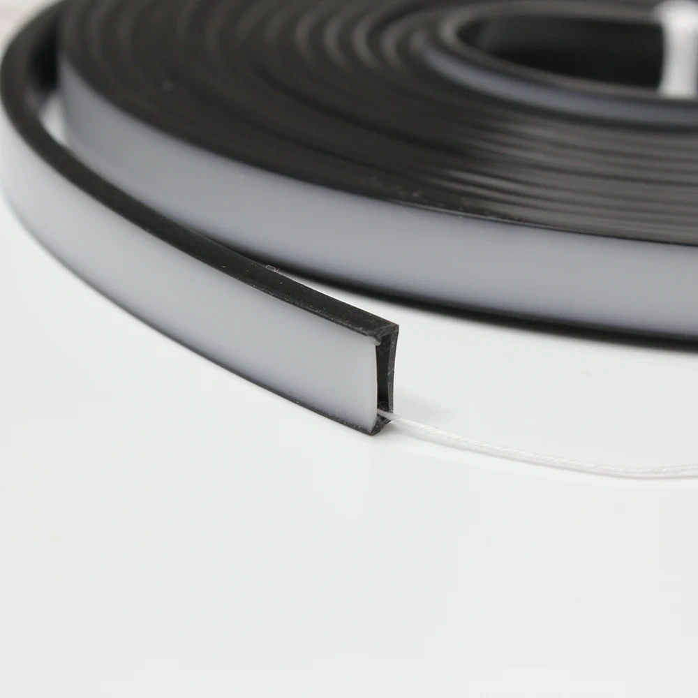 T0511 T0513 T0515 Black Matte LED Silicone Tube Led Diffuser Flexible Protection Cover for 8mm 10mm 12mm WS2811 WS2812 LED Strip
