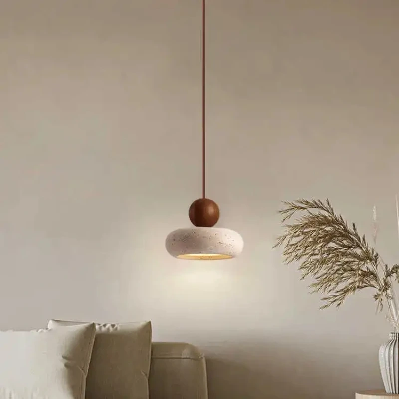 Agate stone hanging light for dining room interiors