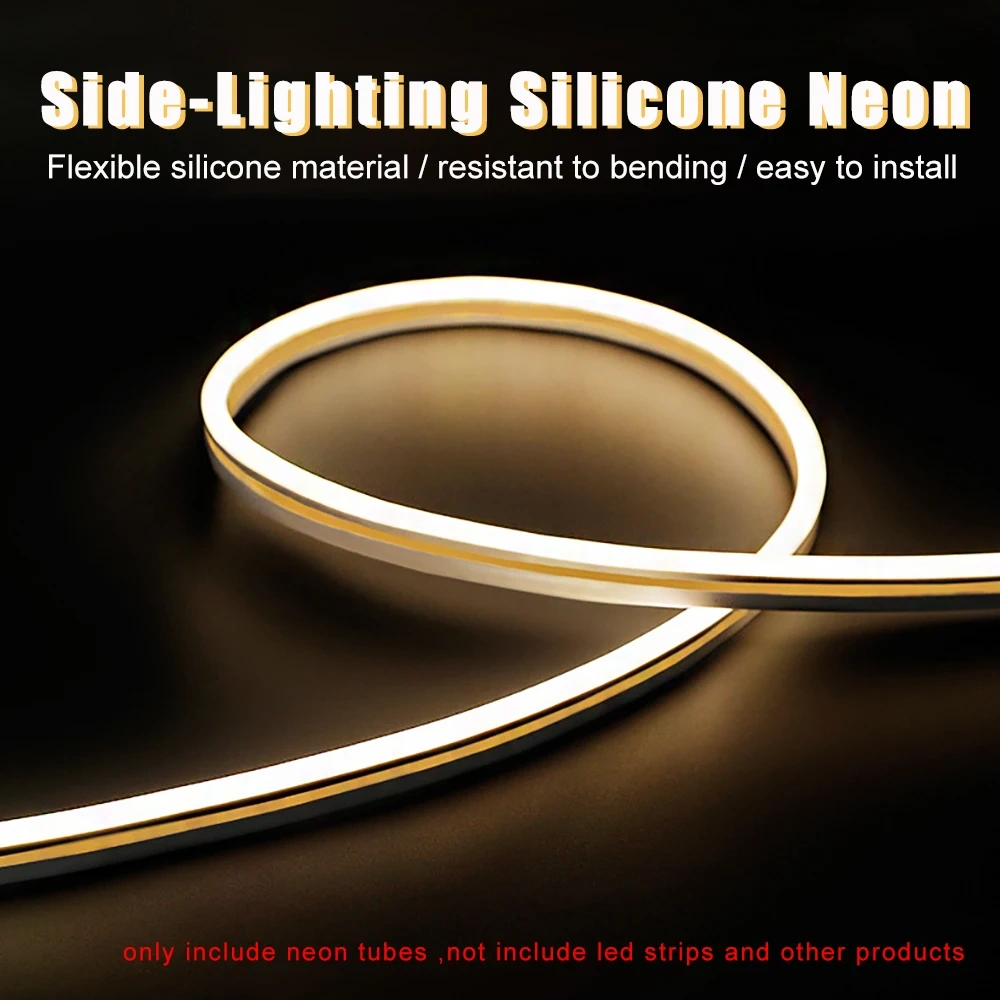 WS2812B WS2811 LED Neon Tube Flexible Silica Gel Ribbon Linear Decor Silicon IP67 Waterproof For WS2812 SK6812 5050 Strip Light