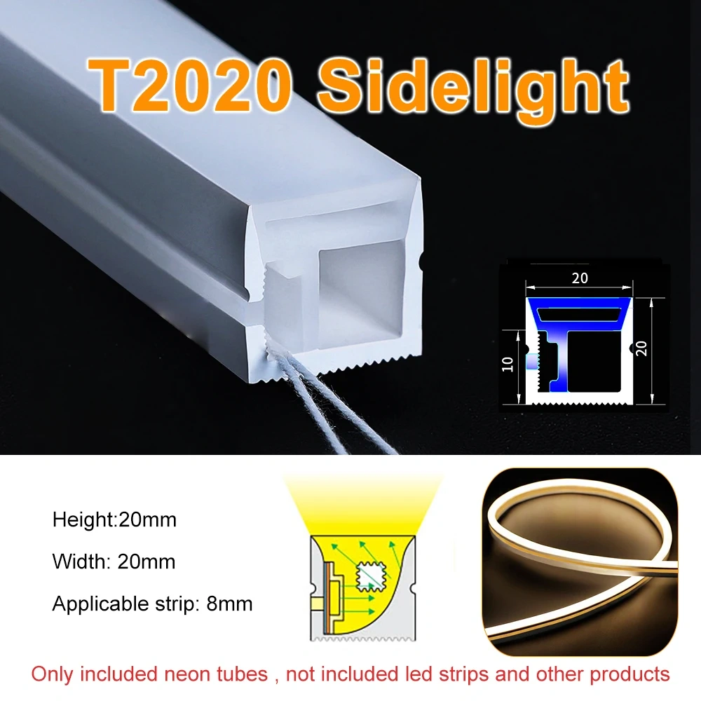 WS2812B WS2811 LED Neon Tube Flexible Silica Gel Ribbon Linear Decor Silicon IP67 Waterproof For WS2812 SK6812 5050 Strip Light