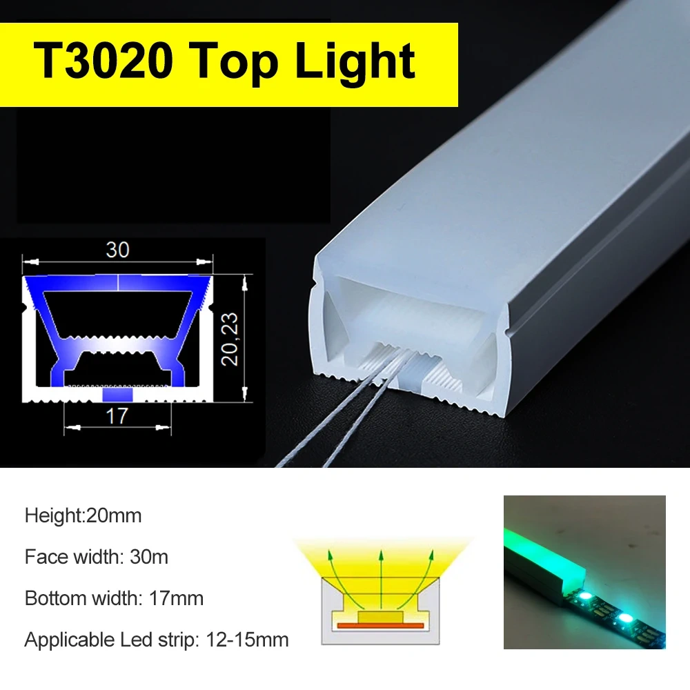LED Silicone Neon Tube Flexible Soft Silica Gel Sign IP67 Waterproof For WS2811 WS2812 SK6812 5050 Addressable RGB Strip