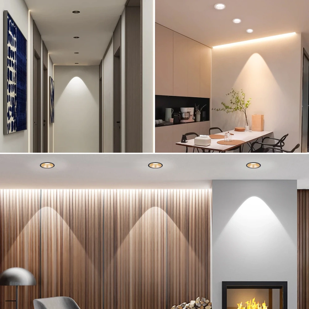 High Quality Recessed Aluminum COB LED Spot Light 7W 12W LED Spotlight Bulb 110V 220V Downlight Ceiling Lamp Home Lighting Decor