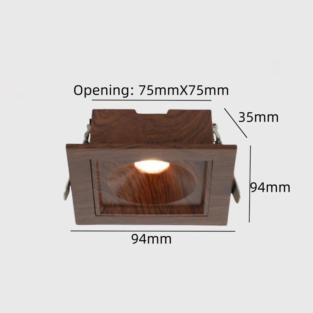 LED dimming ceiling light, wood grain anti glare tube light, room angle adjustable ceiling light, living room kitchen lighting