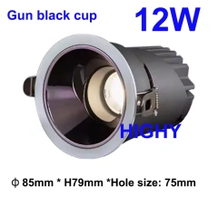 Gun Black Cup 12W