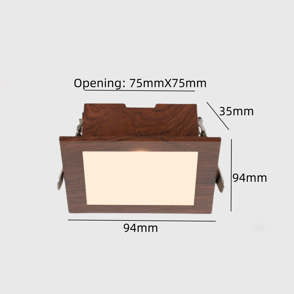 LED dimming ceiling light, wood grain anti glare tube light, room angle adjustable ceiling light, living room kitchen lighting