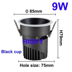 Black cup 9W