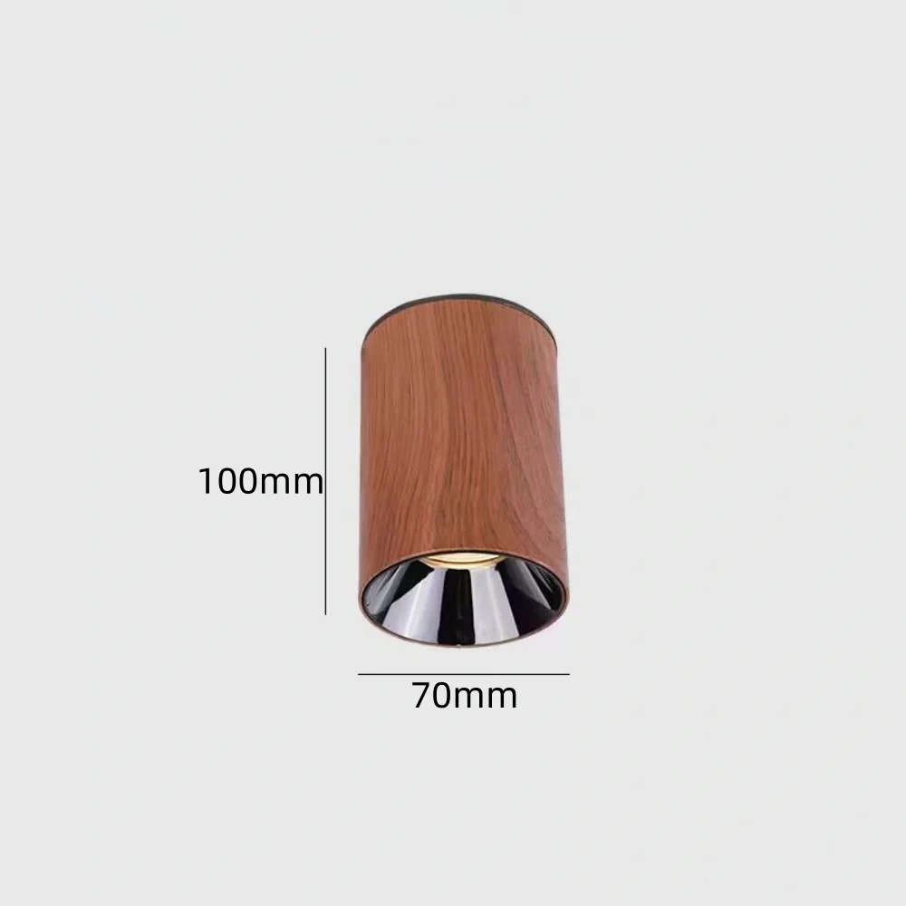 Wood grain ceiling light for modern living room