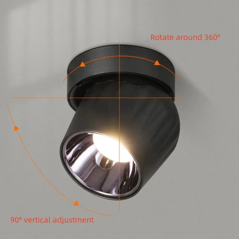 LED Downlight Ceiling Spot Light Indoor Lighting 10W 12W 15W Dimmable Surface Mounted Ceiling Lamps Kitchen Living Room Bathroom
