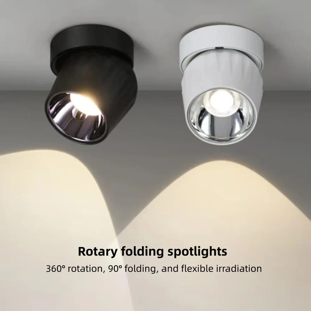 LED Downlight Ceiling Spot Light Indoor Lighting 10W 12W 15W Dimmable Surface Mounted Ceiling Lamps Kitchen Living Room Bathroom