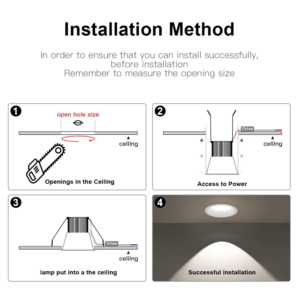 High Quality Recessed Aluminum COB LED Spot Light 7W 12W LED Spotlight Bulb 110V 220V Downlight Ceiling Lamp Home Lighting Decor