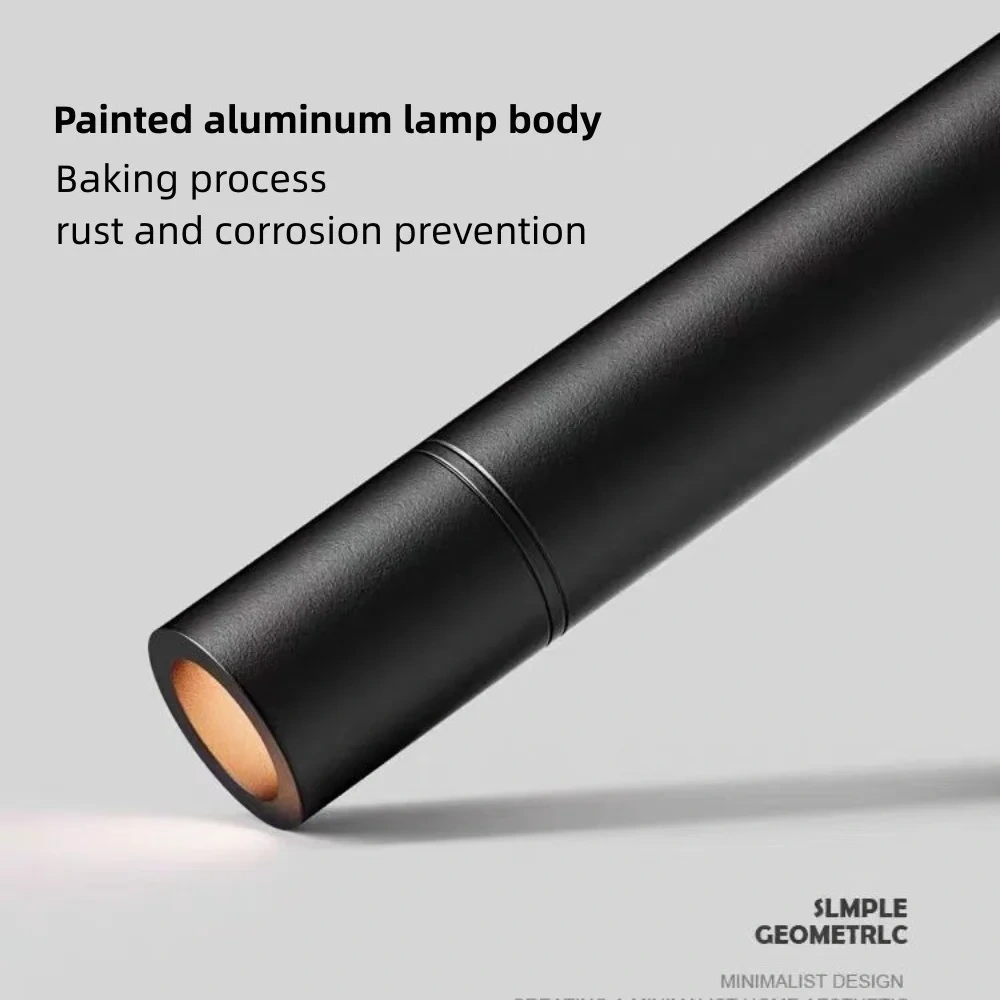 LED Minimalist Tube Spotlight Embedded Atmosphere Light Creative Art Light Luxury Ceiling Light