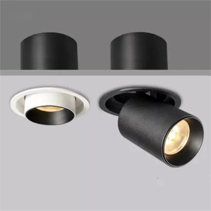 NEW Style LED Aluminum Recessed Rotating Downlight 9W/12W/15W/18W/20W/24W Chip COB Spot Light Ceiling Lamp AC85-265V