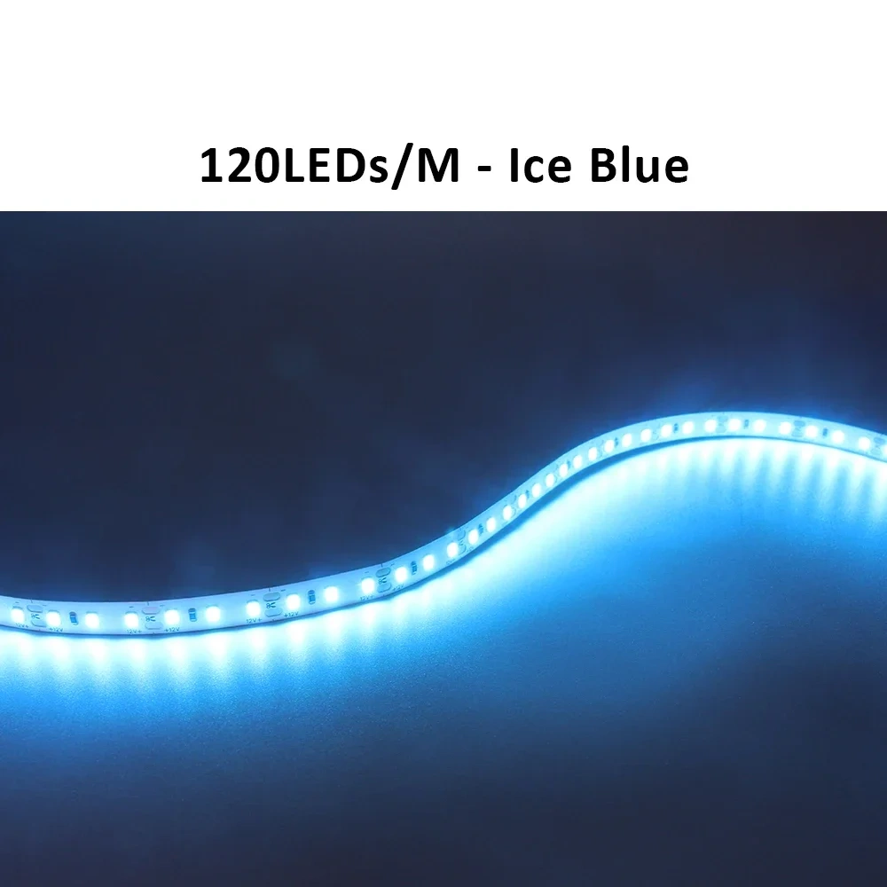 5M 12V LED Strip SMD 2835 LED Tape 120LED/M 240LED/M Ice Blue Warm Cool White 12 volt Flexible Stripe Ribbon Home Decor Light