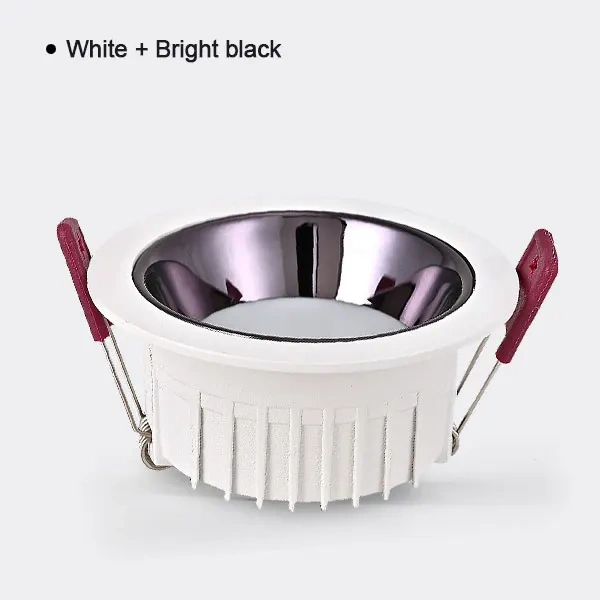 Dimmable 220V Recessed LED Downlights Anti Glare 7W 9W 12W 15W 18W 24W 230V Ceiling Spot Lights Background Lamps Indoor lighting