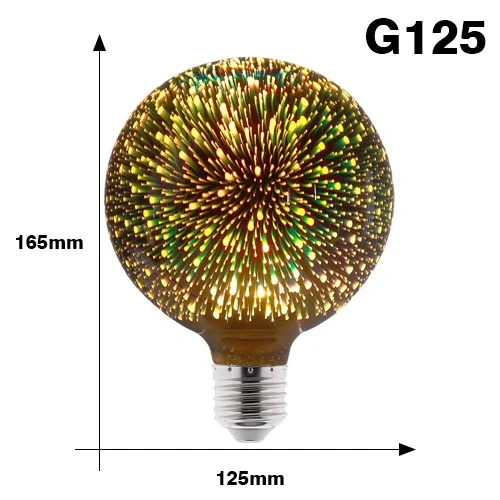3D Decoration LED Edison Light Bulb E27 6W 110V 220V Vintage Star Fireworks Lamp Holiday Night Light Ampoule LED Lamp Lighting