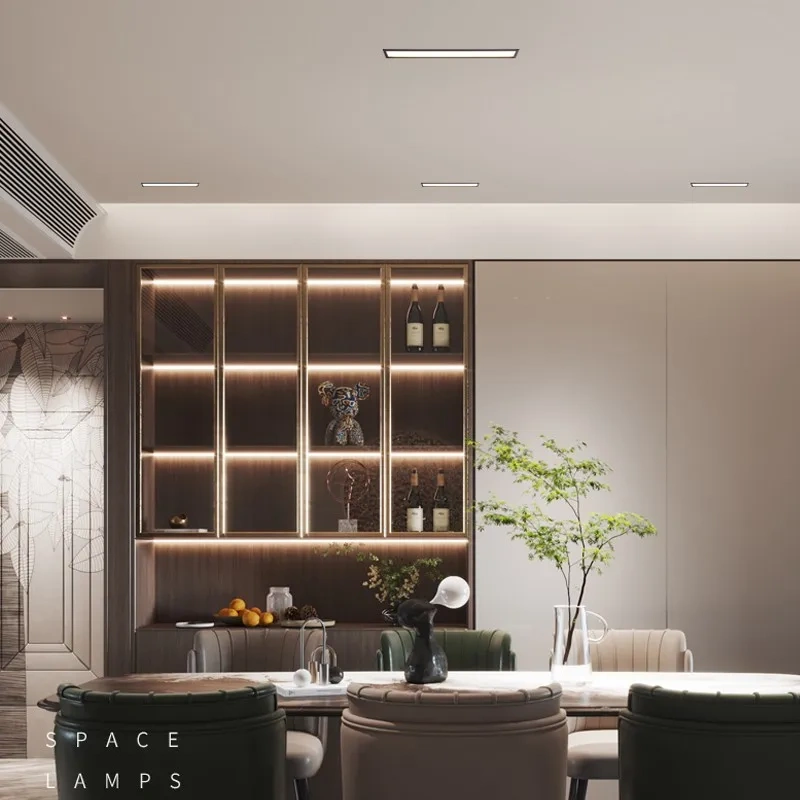 Dimmable LED Downlight Spot Light 10w 20W 30W line light bar creative linear long strip living room corridor light Recessed