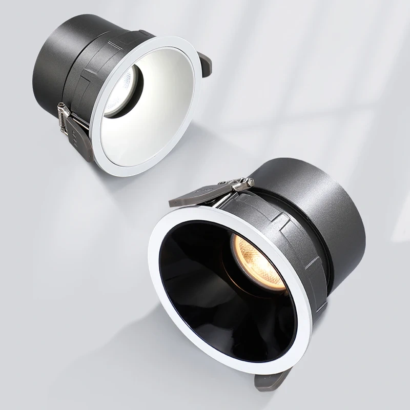 Embedded anti-glare, ultra-thin full-spectrum eye protection downlight, living room aisle sofa background, wall washing, natural