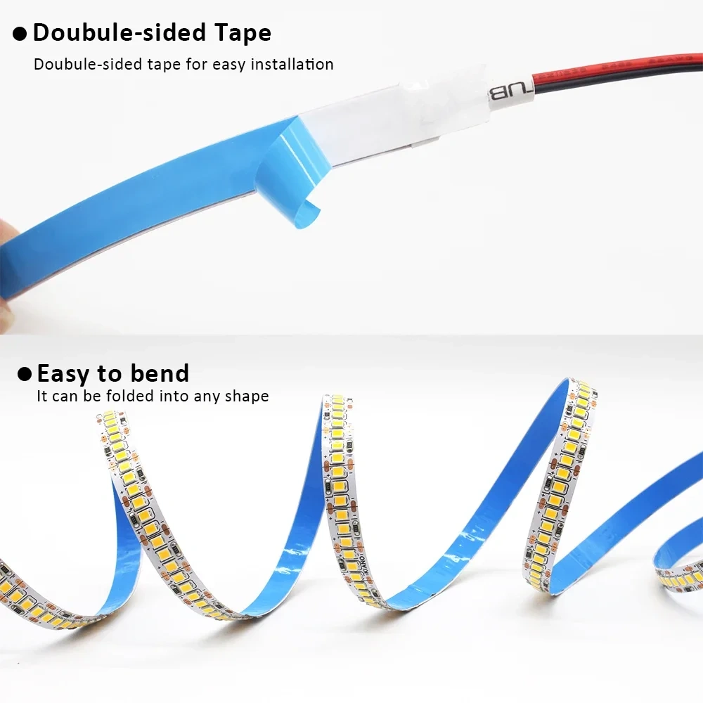 5M 12V LED Strip SMD 2835 LED Tape 120LED/M 240LED/M Ice Blue Warm Cool White 12 volt Flexible Stripe Ribbon Home Decor Light