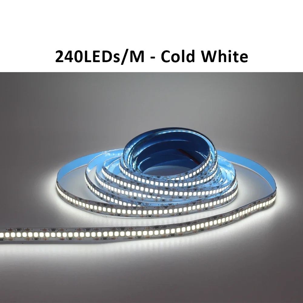 5M 12V LED Strip SMD 2835 LED Tape 120LED/M 240LED/M Ice Blue Warm Cool White 12 volt Flexible Stripe Ribbon Home Decor Light