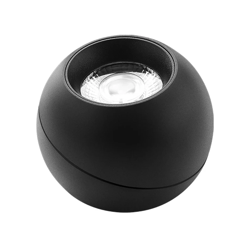 Adjustable brightness installation spotlight, adjustable angle living room ceiling spotlight, household spherical light