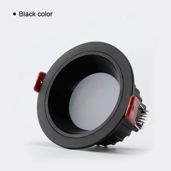Dimmable 220V Recessed LED Downlights Anti Glare 7W 9W 12W 15W 18W 24W 230V Ceiling Spot Lights Background Lamps Indoor lighting