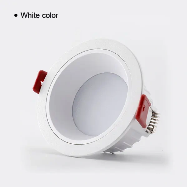 Dimmable 220V Recessed LED Downlights Anti Glare 7W 9W 12W 15W 18W 24W 230V Ceiling Spot Lights Background Lamps Indoor lighting