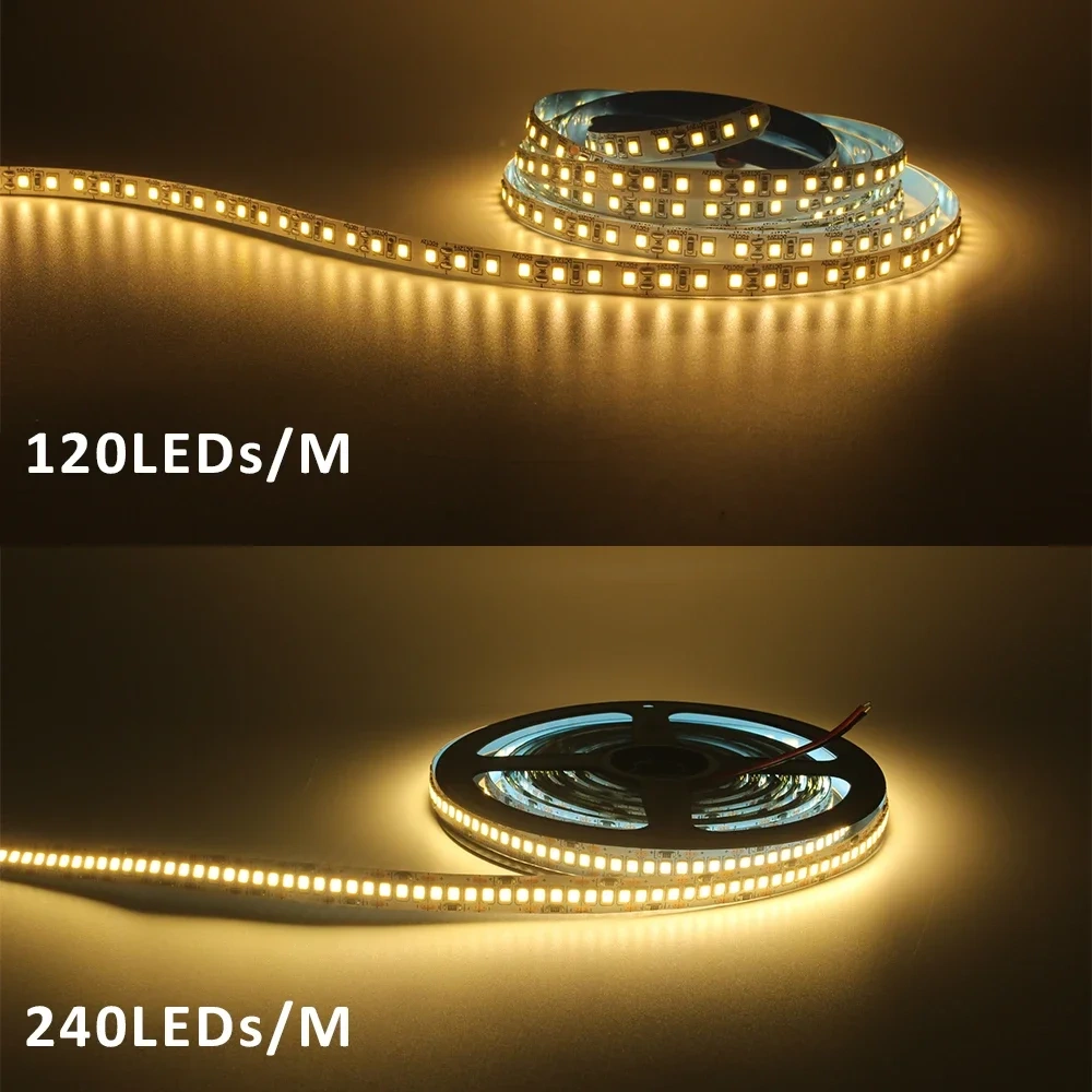 5M 12V LED Strip SMD 2835 LED Tape 120LED/M 240LED/M Ice Blue Warm Cool White 12 volt Flexible Stripe Ribbon Home Decor Light