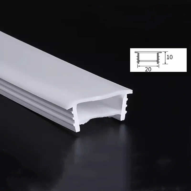 Flexible Silicone Light Strip Cover LED Neon Light Lampshade Embedded Channel for WS2815 Waterproof Lamp Tube Linear Lighting