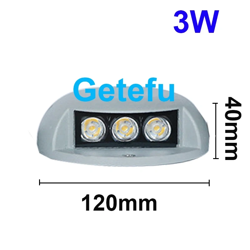9W 6W 3W LED Inground Light Outdoor Underground Lights Recessed Spotlight Kit IP67 DC12V-24V Patio Pavers Floor Deck Stair Lamp