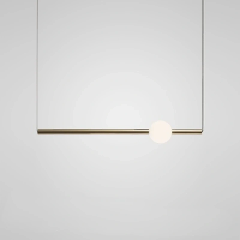 Modern Led Pendant Lights Fixture Glass Long Hanging Lamps Shop Restaurant Kitchen Dining Room Decoration Lighting Gold Bedside