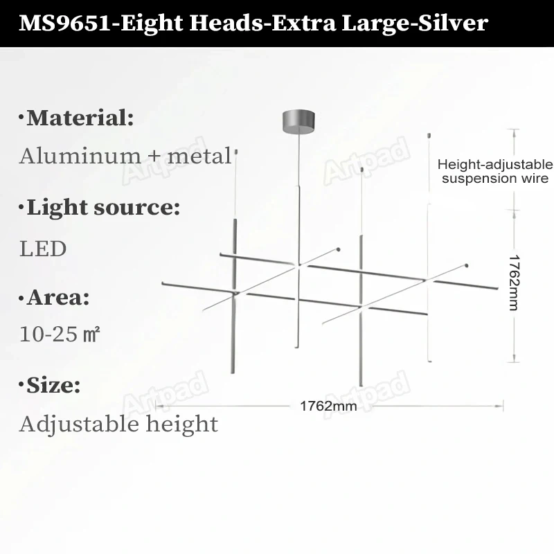Italy Designer Tube Gold Chandeliers Post-Modern LED Simple Villa Living Room Kitchen Bar Blakc Chrome Luster Hanging Lighting