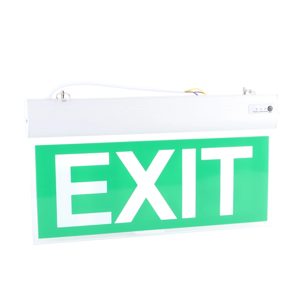 110‑220V Acrylic 3W 12 LEDs Emergency Exit Sign Light Safety Indicator Lamp Exit Emergency Sign LED Emergency Light