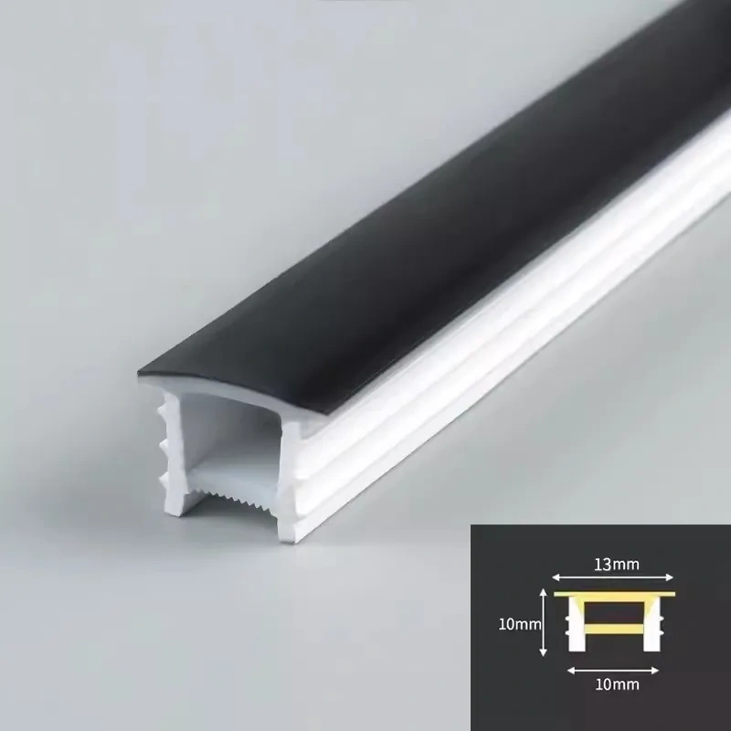 Flexible Silicone Light Strip Cover LED Neon Light Lampshade Embedded Channel for WS2815 Waterproof Lamp Tube Linear Lighting