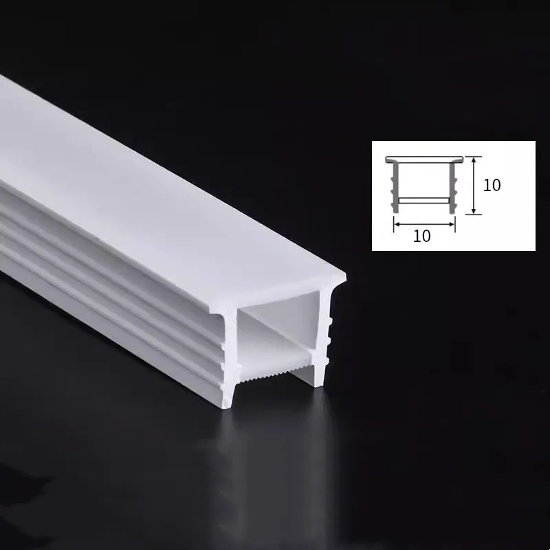 Flexible Silicone Light Strip Cover LED Neon Light Lampshade Embedded Channel for WS2815 Waterproof Lamp Tube Linear Lighting