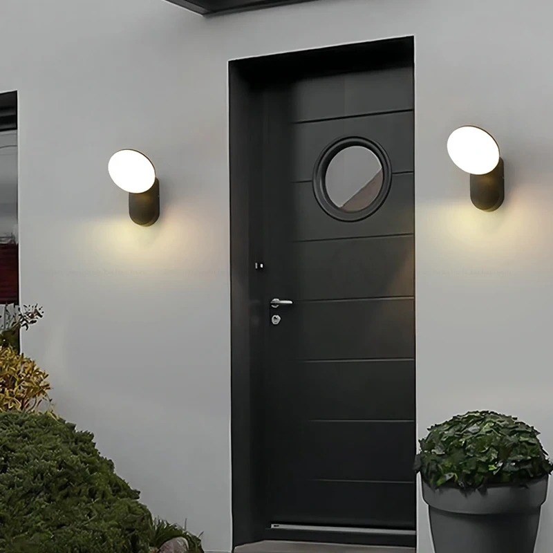 LED Wall Light Outdoor Waterproof Led Light PIR Sensor Outdoor Wall Lamps for Balcony Garden Hotel Aluminum Lighting