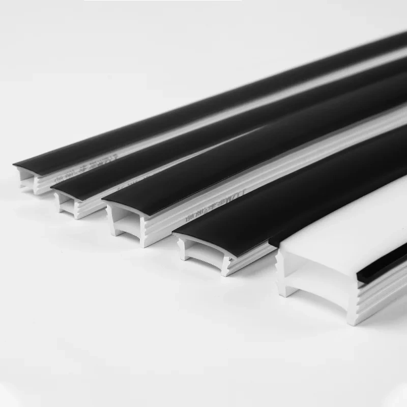 Flexible Silicone Light Strip Cover LED Neon Light Lampshade Embedded Channel for WS2815 Waterproof Lamp Tube Linear Lighting