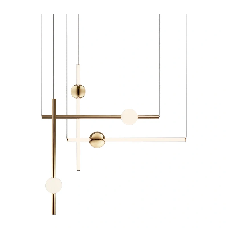 Modern Led Pendant Lights Fixture Glass Long Hanging Lamps Shop Restaurant Kitchen Dining Room Decoration Lighting Gold Bedside