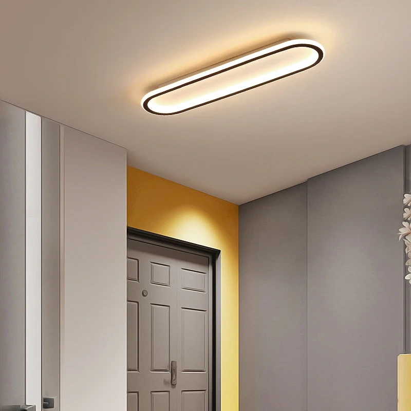 LED Ceiling Light 40/60/80cm Long Strip For Bedroom Study Kitchen Corridor Restaurant Hotel Apartment Indoor Lighting Fixtures