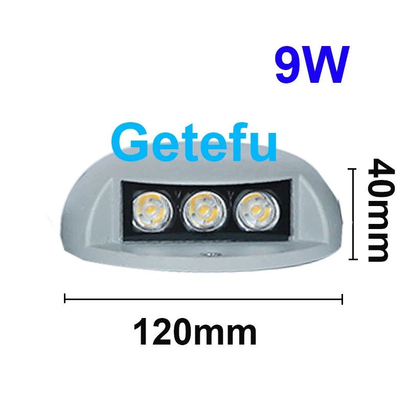 9W 6W 3W LED Inground Light Outdoor Underground Lights Recessed Spotlight Kit IP67 DC12V-24V Patio Pavers Floor Deck Stair Lamp