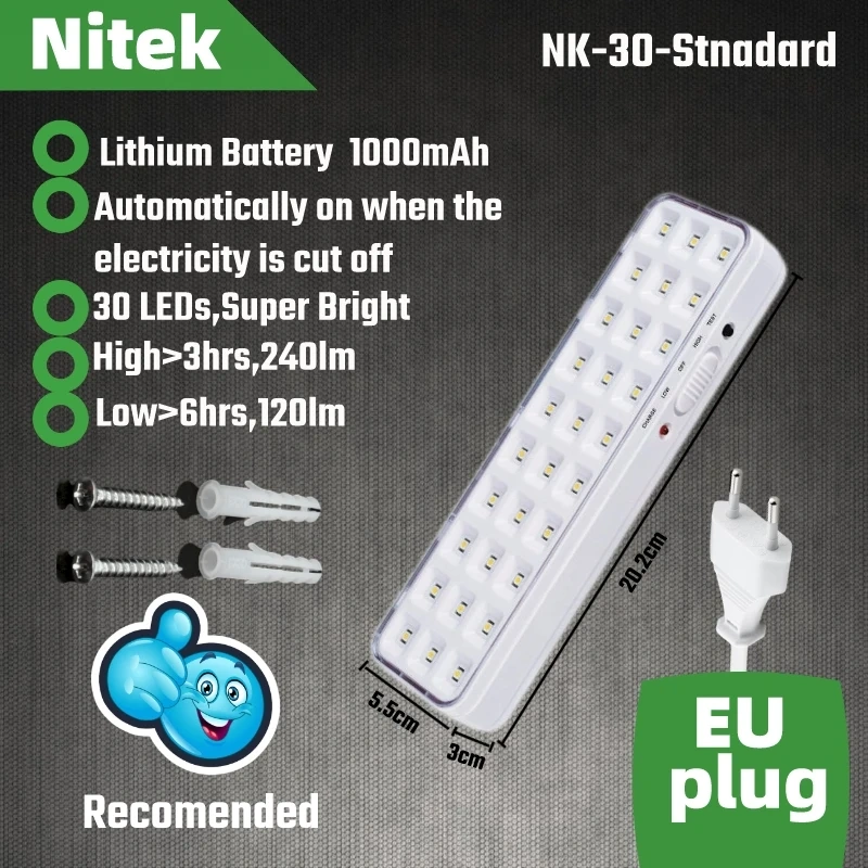 LED Emergency Light Portable Rechargeable Lantern For Home Camping Lantern Wall-Mounted Automatic Exit Lamp Indoor Worklight