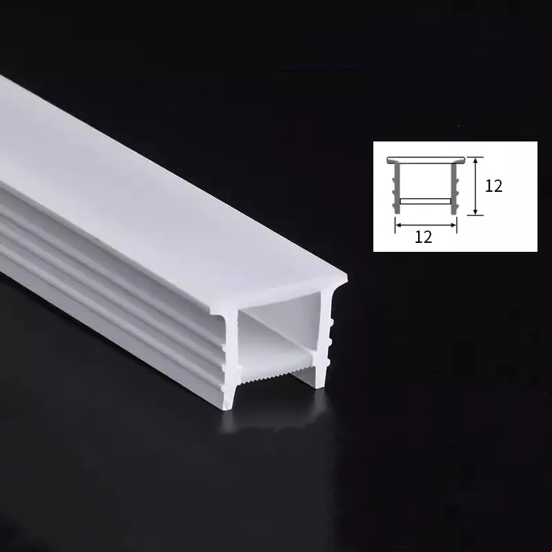 Flexible Silicone Light Strip Cover LED Neon Light Lampshade Embedded Channel for WS2815 Waterproof Lamp Tube Linear Lighting