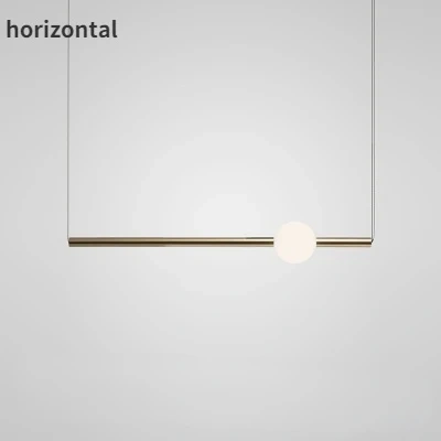 Modern Led Pendant Lights Fixture Glass Long Hanging Lamps Shop Restaurant Kitchen Dining Room Decoration Lighting Gold Bedside