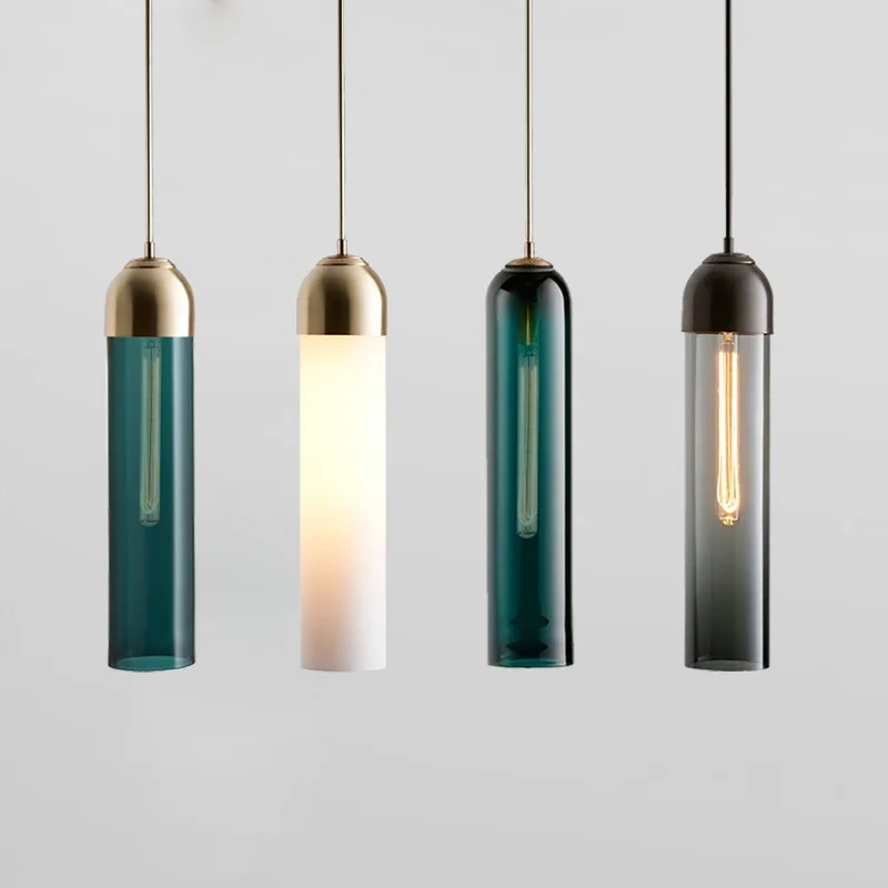 Modern Pendent Lamp Led Glass Nordic Hanging Lighting Fixtures Suspension Creative Living Bedside Bedroom indoor Chandeliers