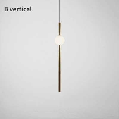 Modern Led Pendant Lights Fixture Glass Long Hanging Lamps Shop Restaurant Kitchen Dining Room Decoration Lighting Gold Bedside