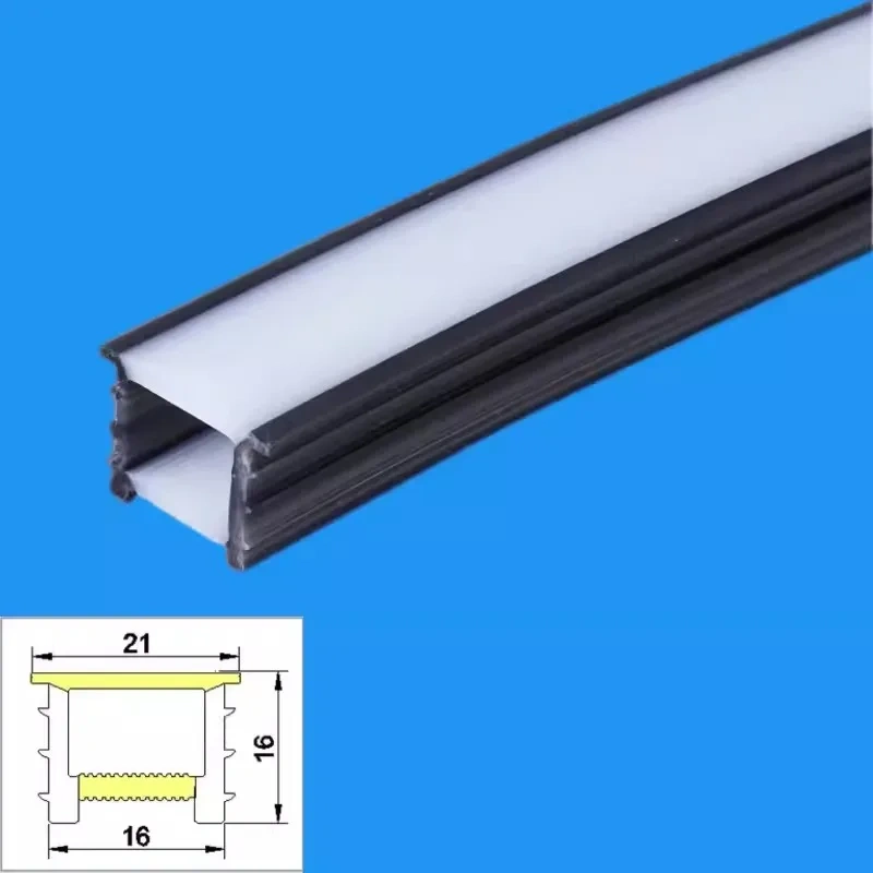 Flexible Silicone Light Strip Cover LED Neon Light Lampshade Embedded Channel for WS2815 Waterproof Lamp Tube Linear Lighting