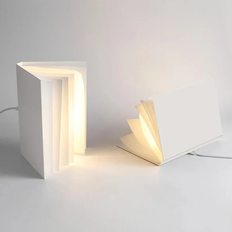 Modern Minimalism Personalized Nordic Book Shape Chandelier Living Study office Room Decor Led Lights Indoor Lighting Fixtures