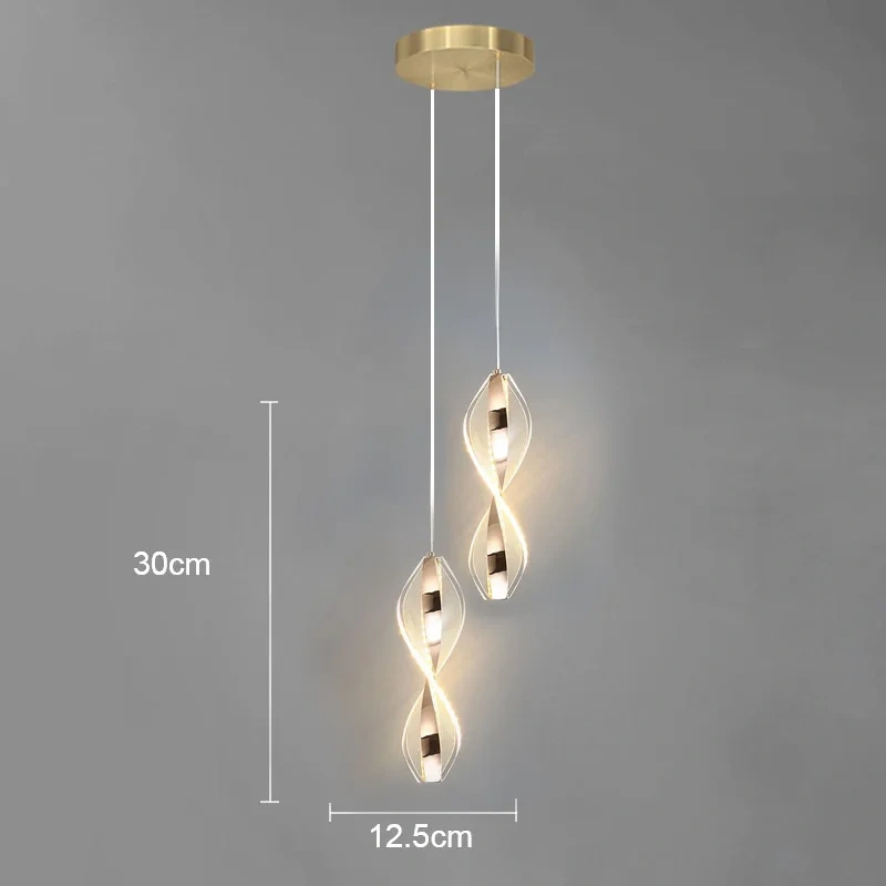 Modern Acrylic Geometric Pendant Light Bedroom Living Room Hanging Light Restaurant Lighting Led Pendant Lamps For Home Decor